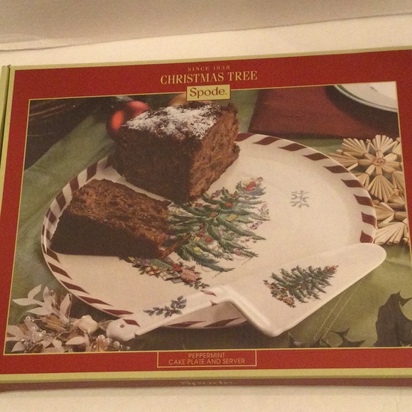 NIB Spode “peppermint” cake plate and server - Picture 1 of 7